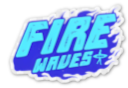 Fire waves b | Sticker ikiway