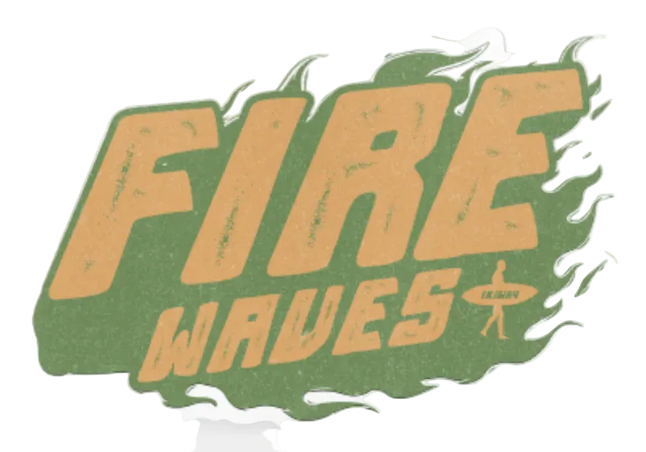 Fire waves bg | Sticker ikiway