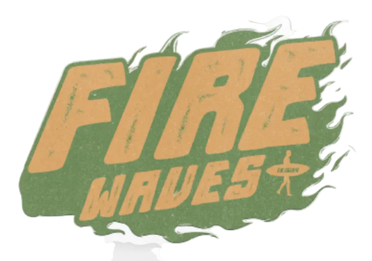 Fire waves bg | Sticker ikiway