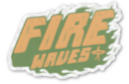 Fire waves bg | Sticker ikiway