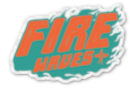 Fire waves o. | Sticker ikiway