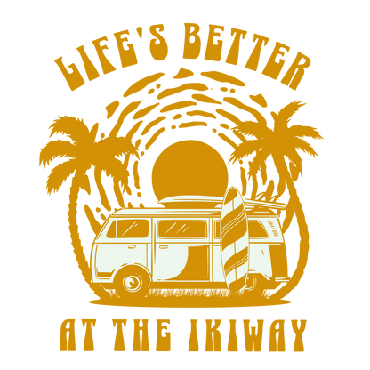 Life's better | yellow | Sticker ikiway