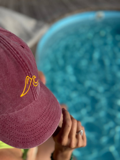 PEAK WAY WAVE | Vintage cap RED ikiway